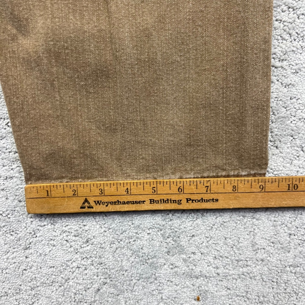 VINTAGE Lee Dungarees Carpenter Jeans Mens 36x30 Tan Cotton Canvas Workwear - Picture 16 of 16